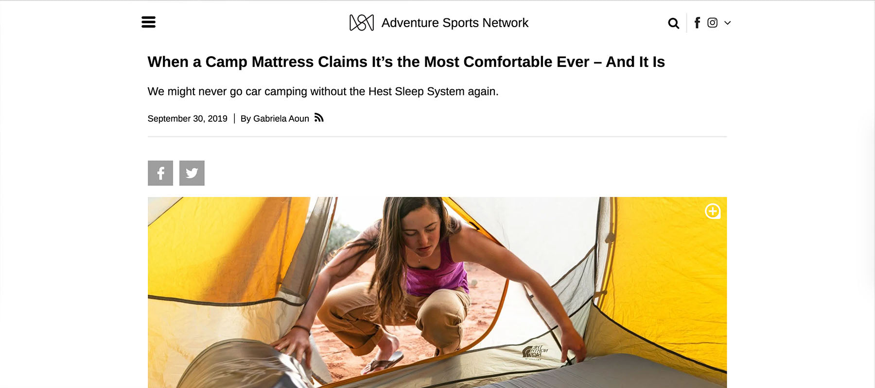 "The Most Comfortable Car Camping Sleep System Available"