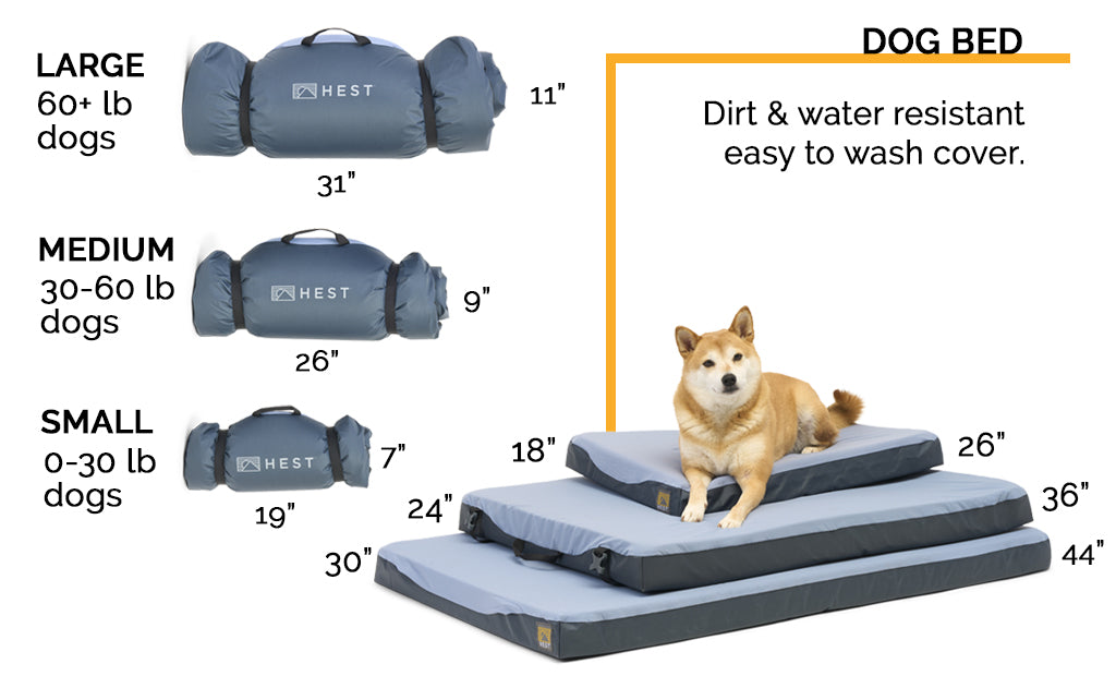 Travel Camping Dog Bed - Outdoor Dog Bed Portable Dog Mat for Extra Large  Dogs W