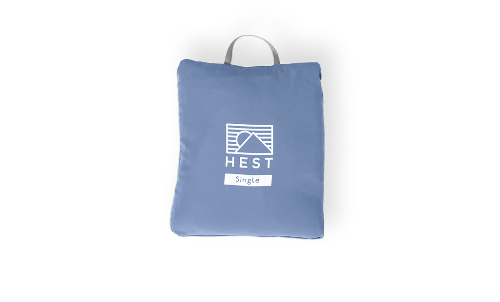 HEST Double Top Sheet For Camping - Compatible With Double Down Comforters & Outdoor Use
